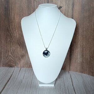 "Oblacik" UNESCO Heritage "Modrotlač" Blueprint Necklace - Artisan Crafted